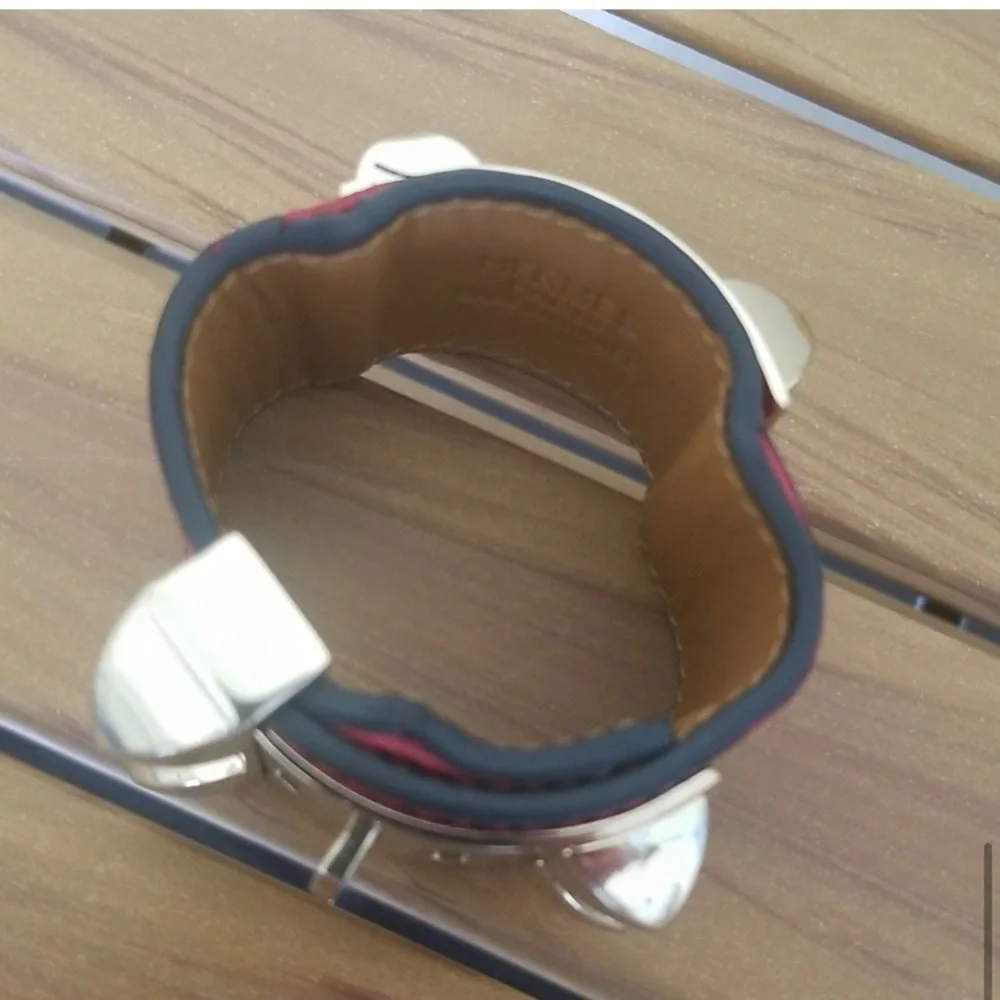 Collier de Chien Bracelet - Red Leather - Picture 10 of 10